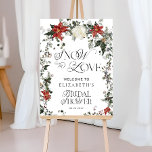 Välkomsthälsning för snö i Kärlek Winter-Möhippan Poster<br><div class="desc">Möhippan Snö i Kärlek Vintervintern Välkomna Poster romantik och skönheten i ett vinterland med en aning festlig charm. Utformningen har en vattenfärgad illustration av evergreen grenar som dammats med snö och som skapar en mjuk, föränderlig bakgrund för ett firande. Röda blommigtar och bär är sammanflätade med gröna, ge utformningen av...</div>
