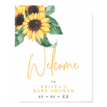 Välkomsthälsning för solblommor blommar