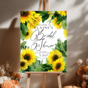 Välkomsthälsning för solblommor Möhippa Poster