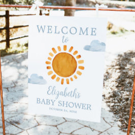 Välkomsthälsning för Sunshine Baby Shower Poster