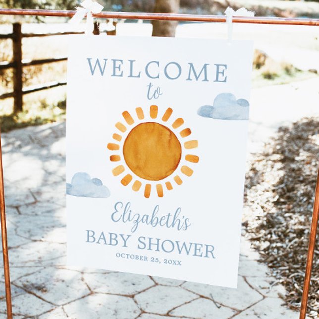 Välkomsthälsning för Sunshine Baby Shower Poster (Skapare uppladdad)
