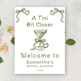 Välkomsthälsning för Tini Bit Closer Möhippa Poster