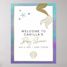 Välkomsthälsning för Tropical Beach Baby Shower på