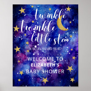 Välkomsthälsning för Twinkle Little Star Baby Show Poster