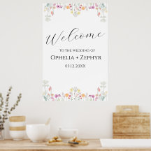 Välkomsthälsning för Vår Wildblomma Bröllop