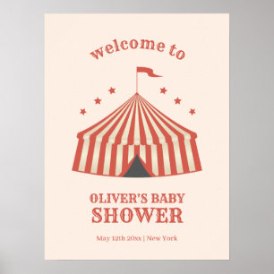 Välkomsthälsning för vintage Carnival Big Top Baby Poster