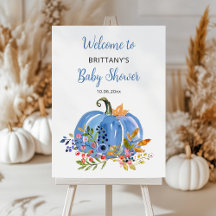 Välkomsthälsning för Whimissiskt Blue Pumpkin Baby