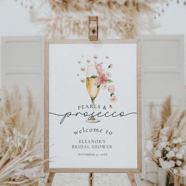 Välkomsthälsning för Wildblommor Pearls & Prosecco Poster (Skapare uppladdad)