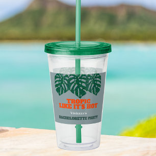 Välkomsthälsning från Tropical Bachelorette Party Take Away Mugg