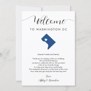 Välkomsthälsning i Färg Washington DC Bröllop