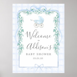 Välkomsthälsning i södra baby Välkomsthälsning pos Poster