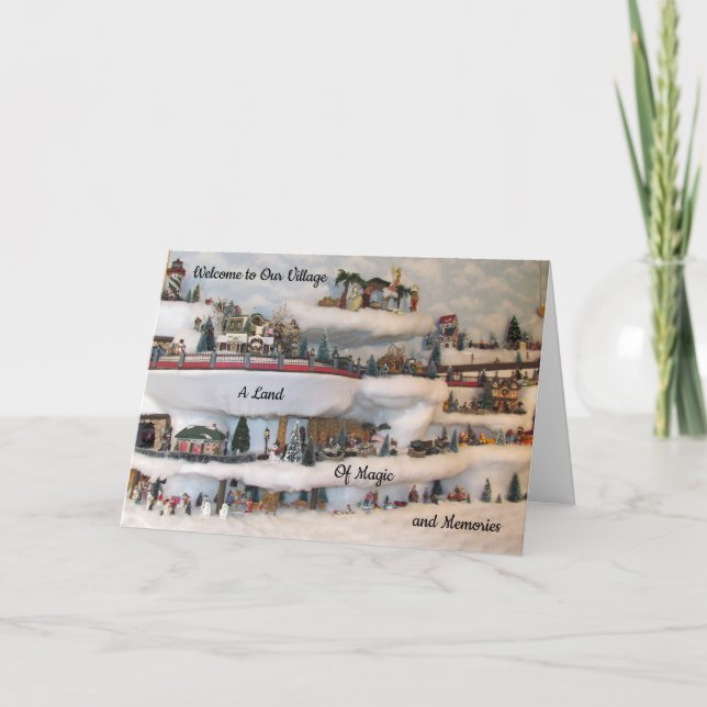 Välkomsthälsning: Julkort Helgkort (Framsida)