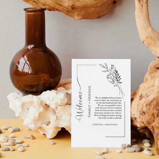 Välkomsthälsning och program för bröllop med moder (Skapare uppladdad)