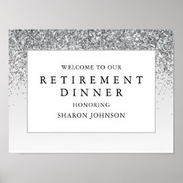 Välkomsthälsning om elegant, Glitter, Pension, Par Poster