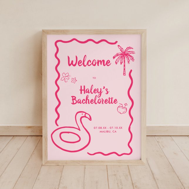 Välkomsthälsning om slutflamingle Bachelorette han Poster (Skapare uppladdad)