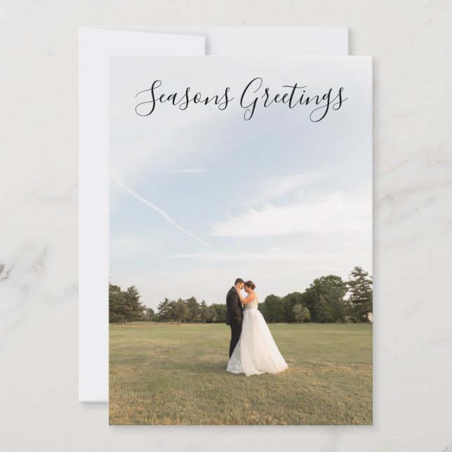 Välkomsthälsning Skript Foto Kort (Framsida)