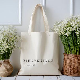 Välkomsthälsning till Bröllop i Modern Elegant Mex Tygkasse