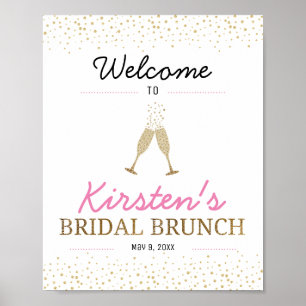 Välkomsthälsning till Brunch och Bubly Möhippa Poster