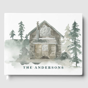 Välkomsthälsning till Grönten för vattenfärgsskog  Gästböcker