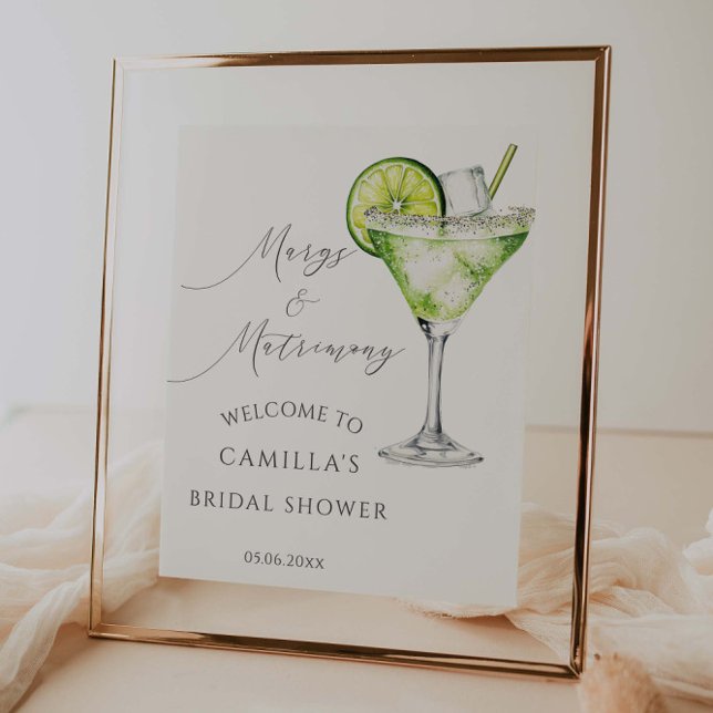 Välkomsthälsning till Margs och Matrimony Margarit Poster (Skapare uppladdad)