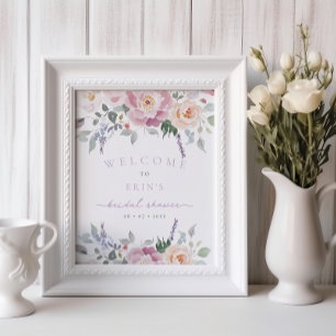 Välkomsthälsning till Möhippan om Blommigt i vår Poster