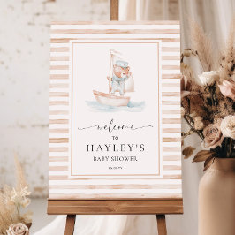 Välkomsthälsning till Sailor Bear Tan Rand Poster