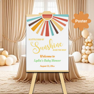 Välkomsthälsning till Solskins babyskare Poster