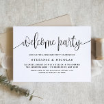 Välkomsthälsning till Svarta Söten Party Inbjudningar<br><div class="desc">Familjen Inbjudan och vänner med anpassadet välkomnar en partiinbjudan. Den har visuell kalligrafi och klassisk typografi. Anpassa genom att lägga till namn,  datum,  adress och andra detaljer. Denna inbjudan till den svarta och vita välkomstparten är perfekt för alla evenemangssäsonger och teman. Andra färg finns tillgängliga.</div>