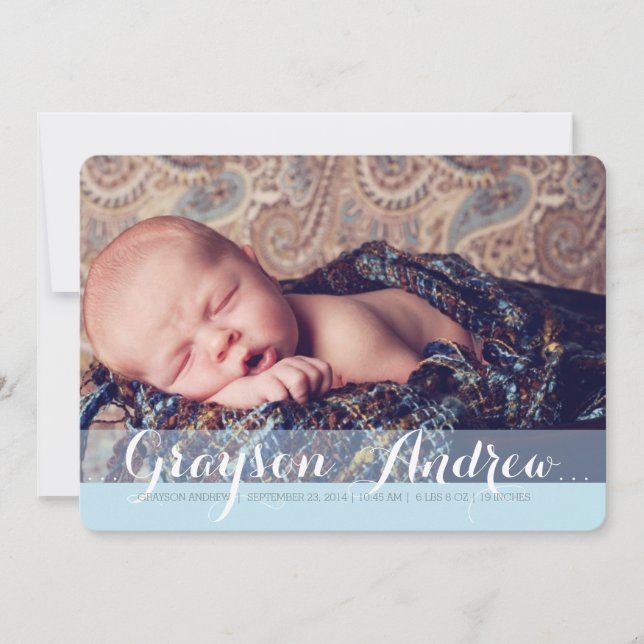 Välkomsthälsning - två foto Modern Birth-meddeland Meddelande (Framsida)