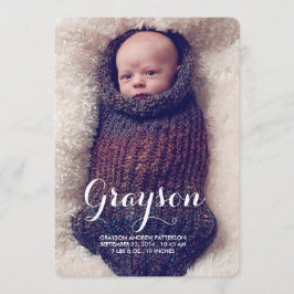 Välkomsthälsning - två foto Modern Birth-meddeland Meddelande