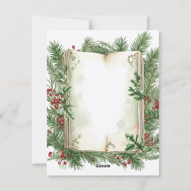 Välkomsthälsningar Julkort (Baksida)