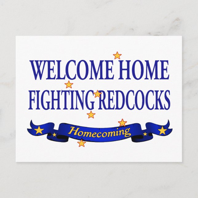 Välkomsthälsobekämpning - Redcocks Vykort (Framsida)