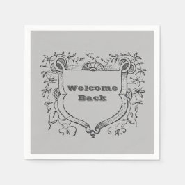 Välkomsthälsomottagarens närmaste medarbetare pappersservett