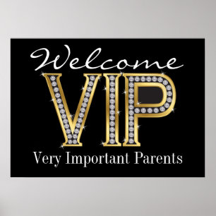 VälkomsthälsoPoster för VIP-föräldrar i skolan Poster