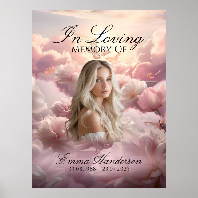 Välkomsthälsord för extern Garden Memorial Poster (Framsidan)