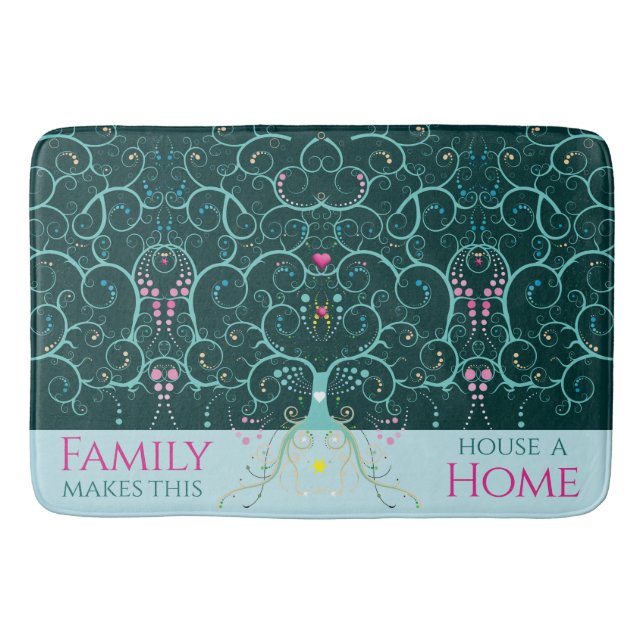 Välkomsthälsovården Mat Träd Life Bath Mat Matta (Framsidan)
