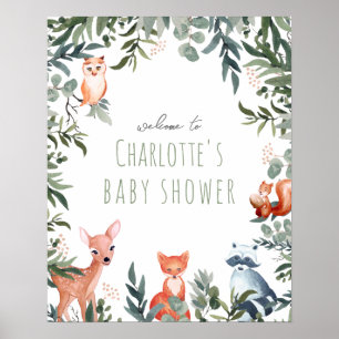 Välkomsthälsstöd för träddjur, babyskor, Poster