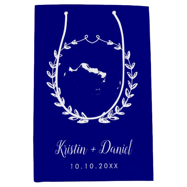 Välkomsthälssvag för marinblåturkar och Caico Kart (Framsidan)