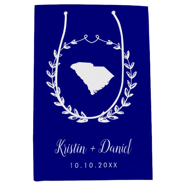 Välkomsthälssviten Navy Blue South Carolina Karta  (Framsidan)