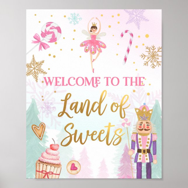 Välkomsthandeln Nutcracker Ballerina Girl Poster (Framsidan)