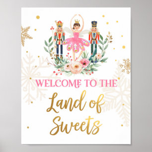 Välkomsthandeln Nutcracker Ballerina Girl Poster