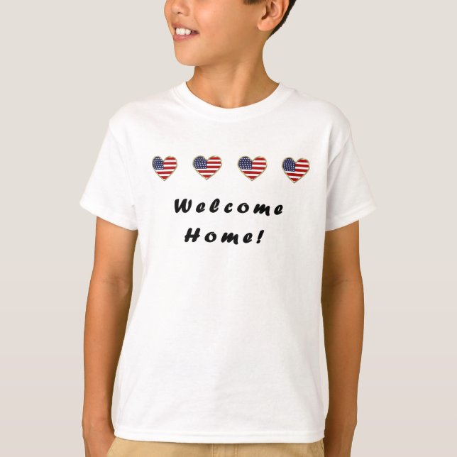 Välkomsthem Flaggor T-shirt (Framsida)