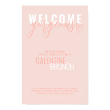 Välkomsthjärtlig Valentine Party Poster