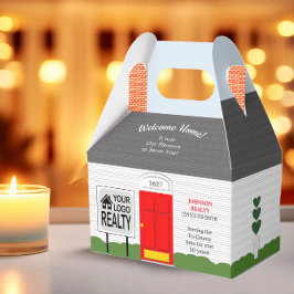 Välkomsthöljet Realtor Red Door New Home Gift Box Presentaskar