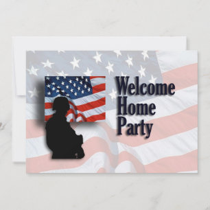 Välkomstinbjudan till Soldier Home Party Inbjudningar