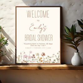 Välkomstinloggningsbloom Wildblommes Möhippa Poster