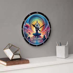 Välkomstklocka för Yoga Meditation Stor Klocka