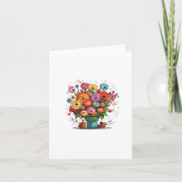 Välkomstkort, blommor, tom kort, alla tillfällen kort