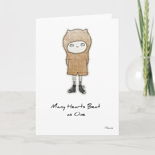 välkomstkort för adoption kort (Framsida)