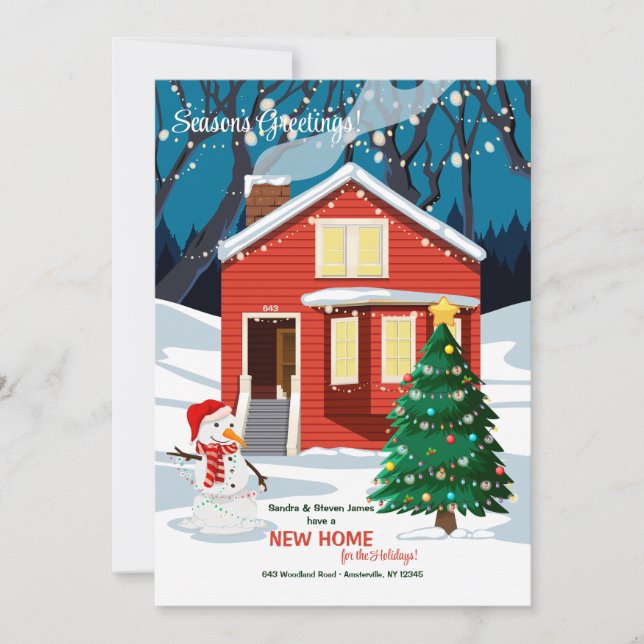 Välkomstkort för högtiden julkort (Framsida)